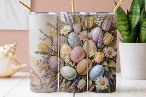 Download Pastel Floral Easter Egg 20oz Tumbler - Pastel floral easter Collection